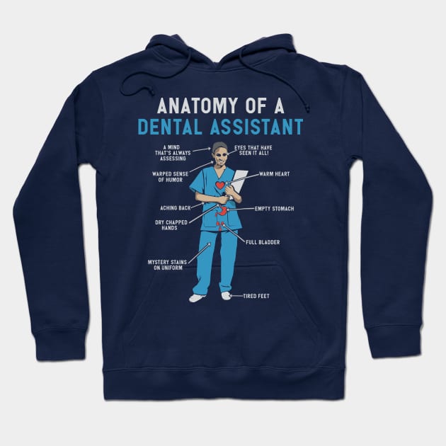 Anatomy of a Dental Assistant T-Shirt Hoodie by Shirtbubble